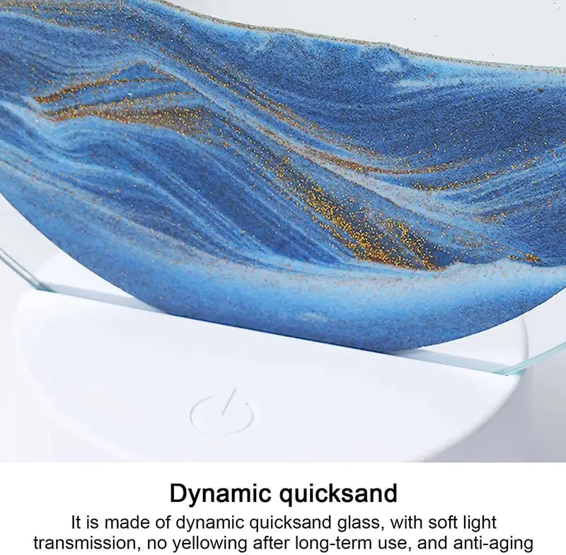 Lámpara de Mesa Sandscape con Arte de Arena en Movimiento y LED RGB