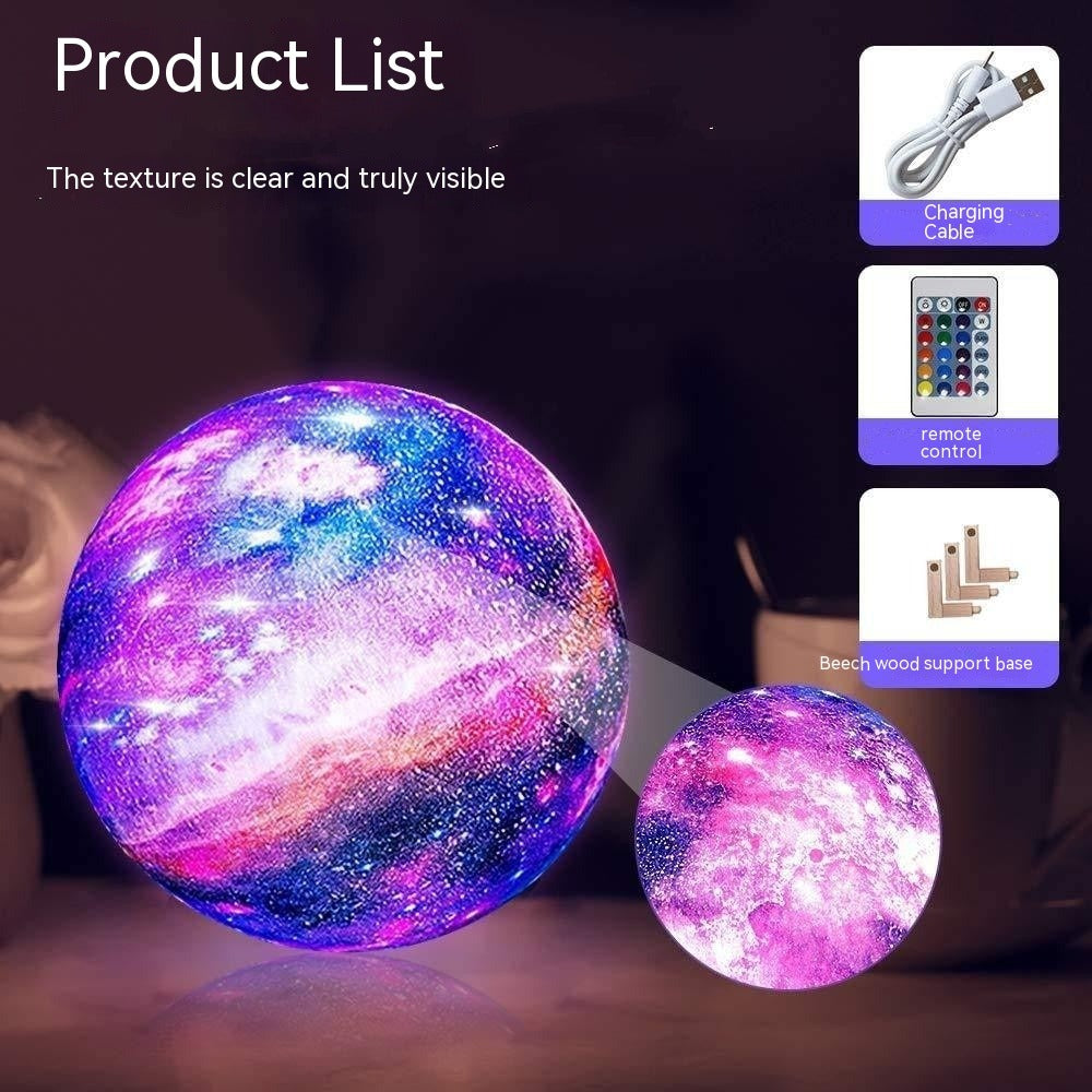 Luz de Luna y Galaxia Impresa en 3D