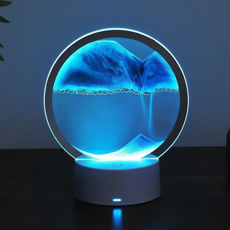 Lámpara de Mesa Sandscape con Arte de Arena en Movimiento y LED RGB